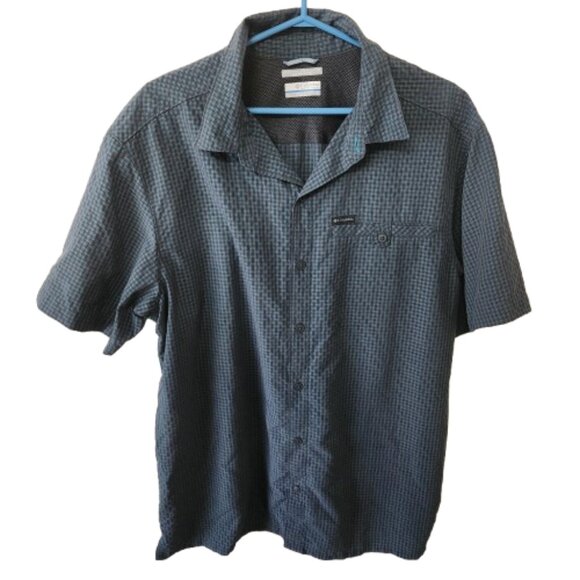 Columbia Omni-Shade Checkered Button-Up Shirt - Size L - Picture 1 of 6